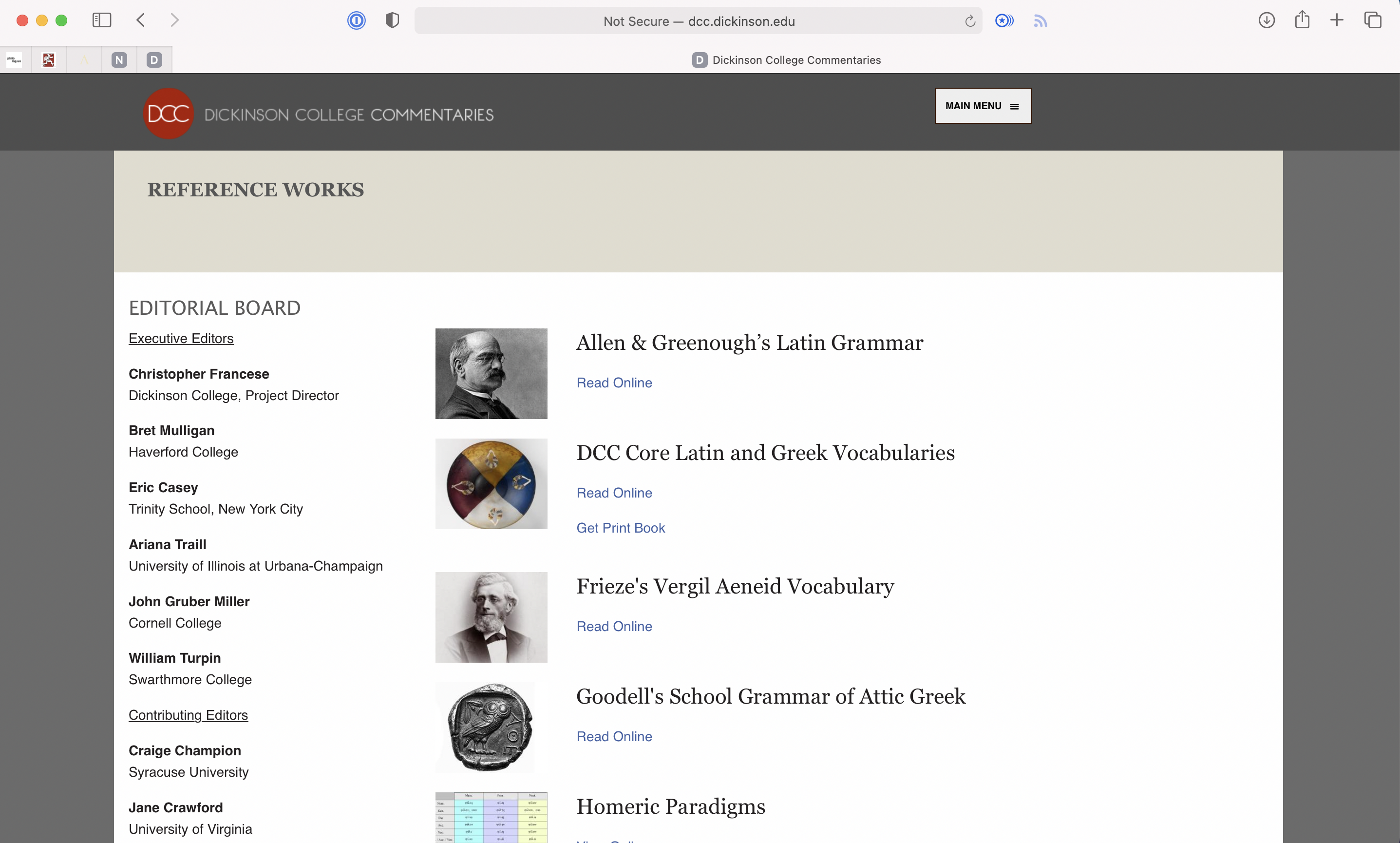 DCC reference works page