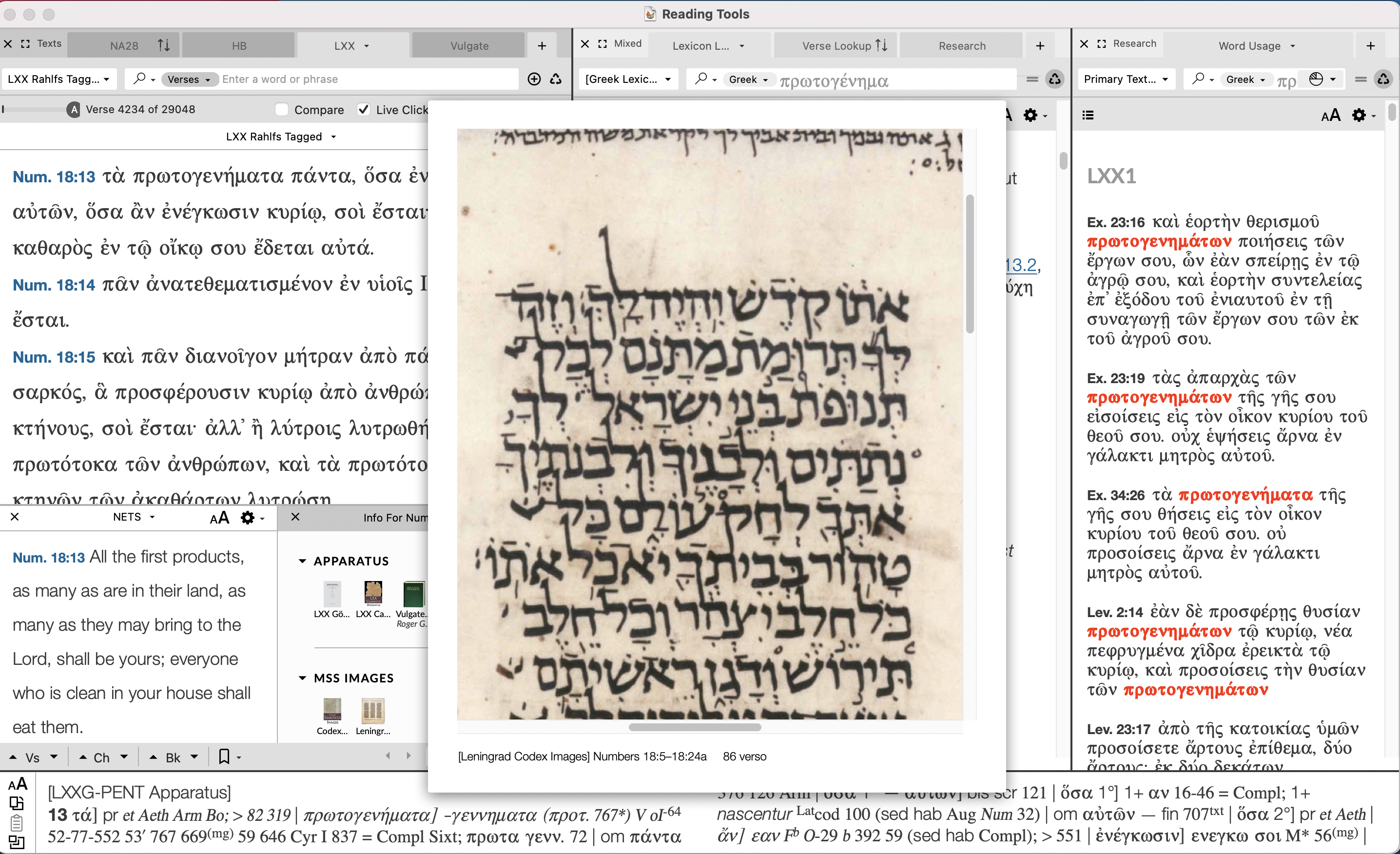 Other info available in the info pane