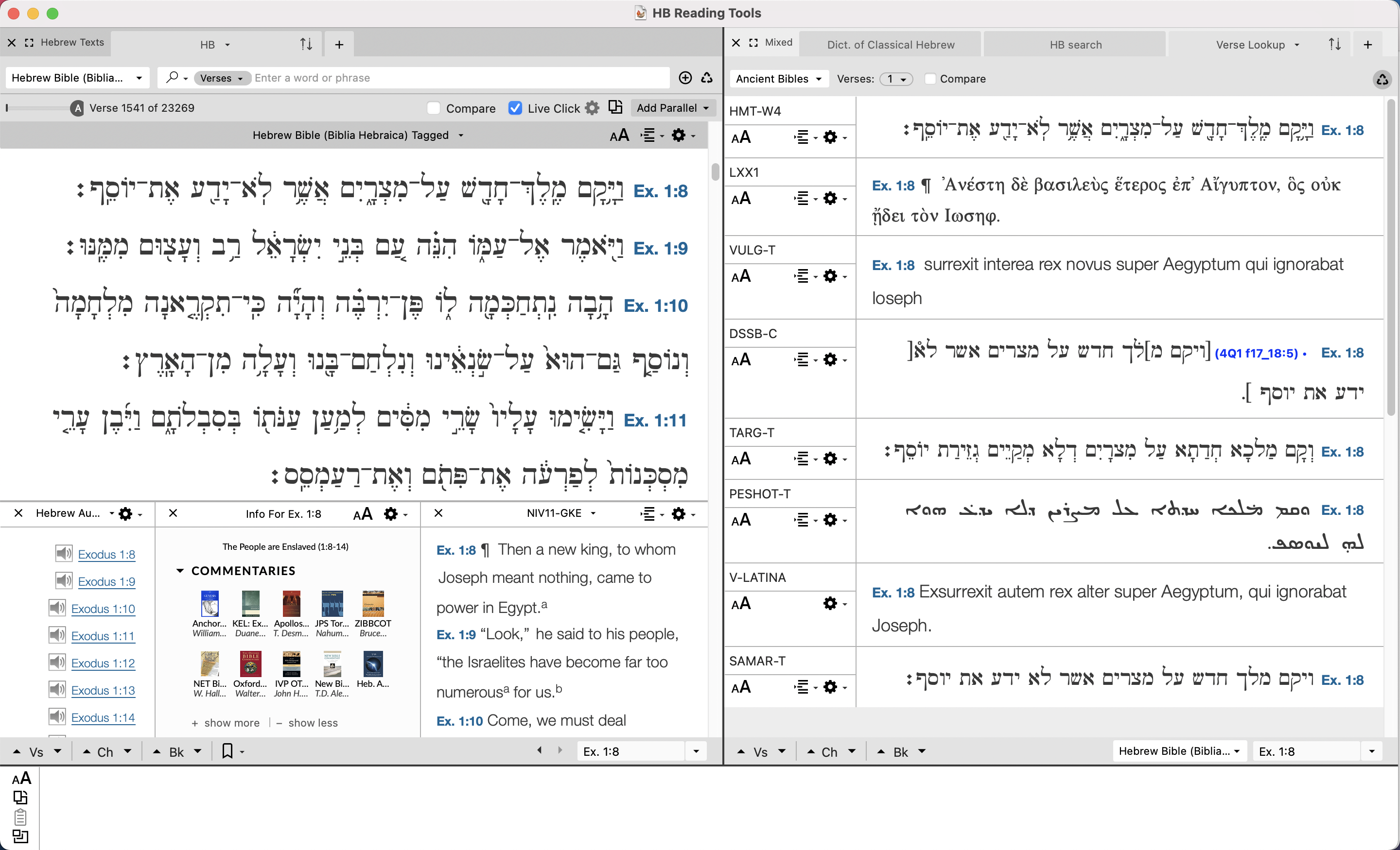 space for other viewing other versions