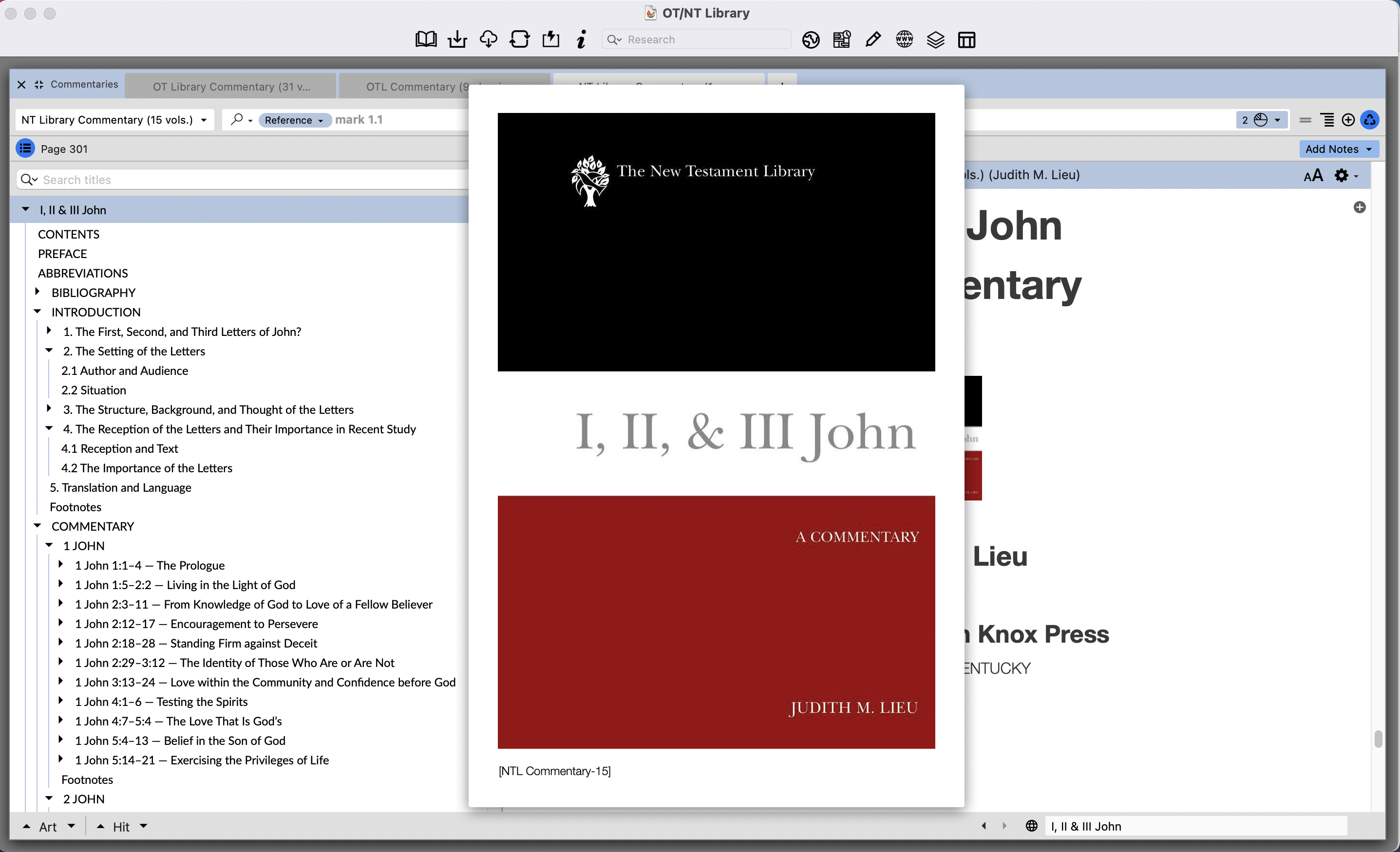 Judith Lieu on 1–3 John