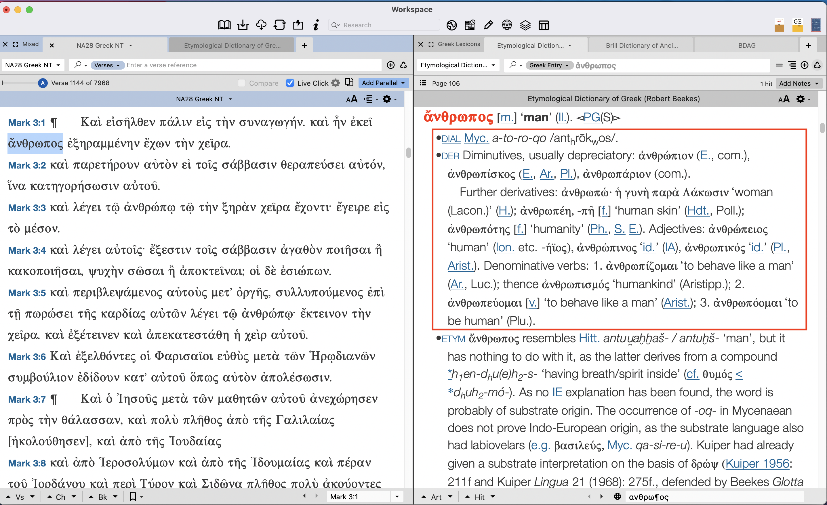 Dialectical forms and derivatives