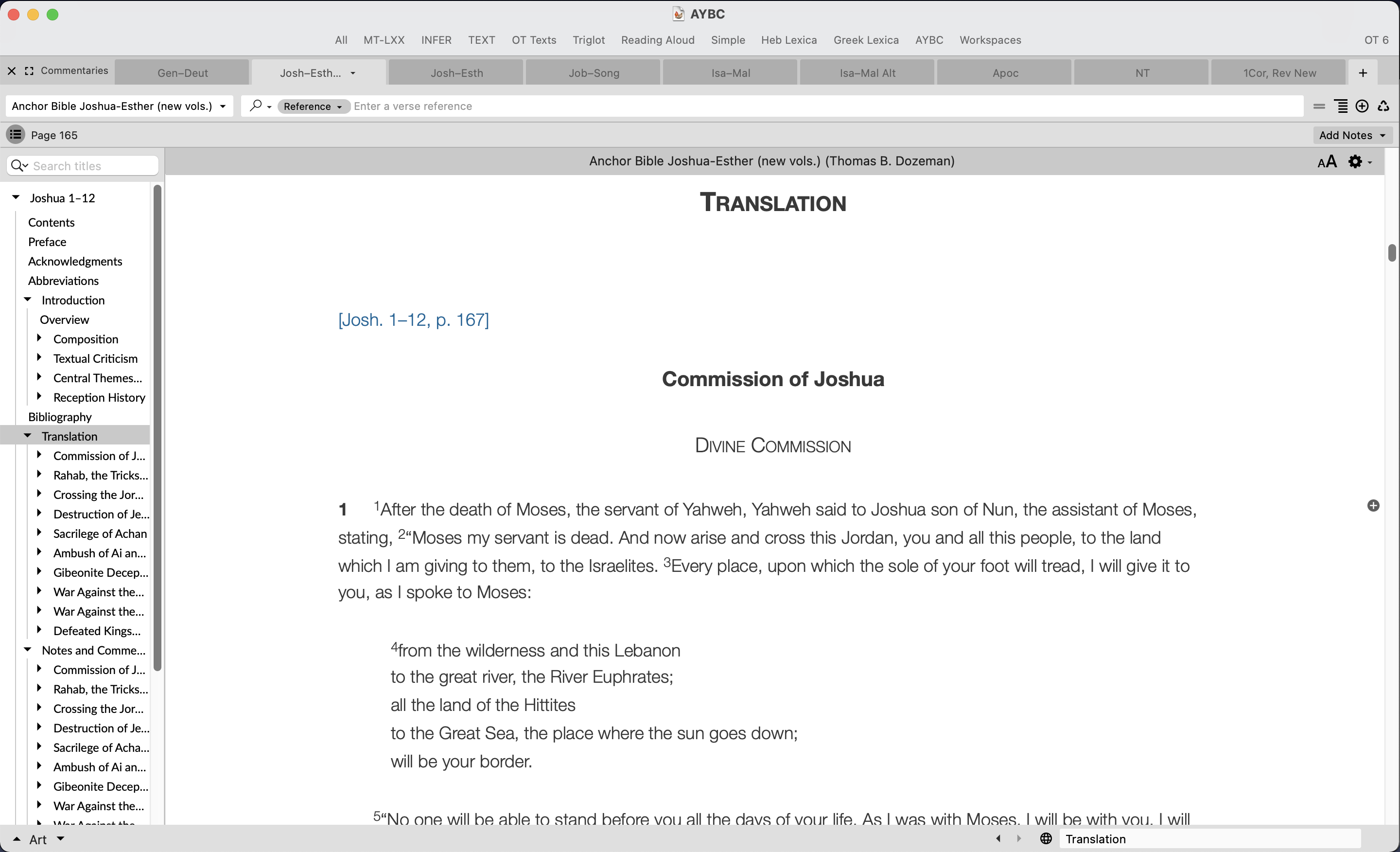 Dozeman, Translation