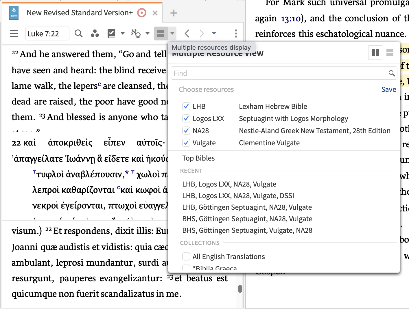 displaying multiple resources with one